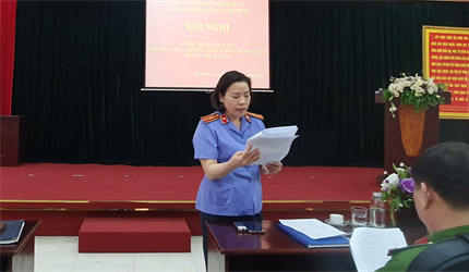 Viện KSND huyện Hoài Đức tham gia cùng Phòng 8, Viện KSND thành phố Hà...